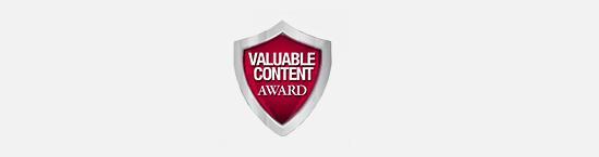 Valuable Content Award